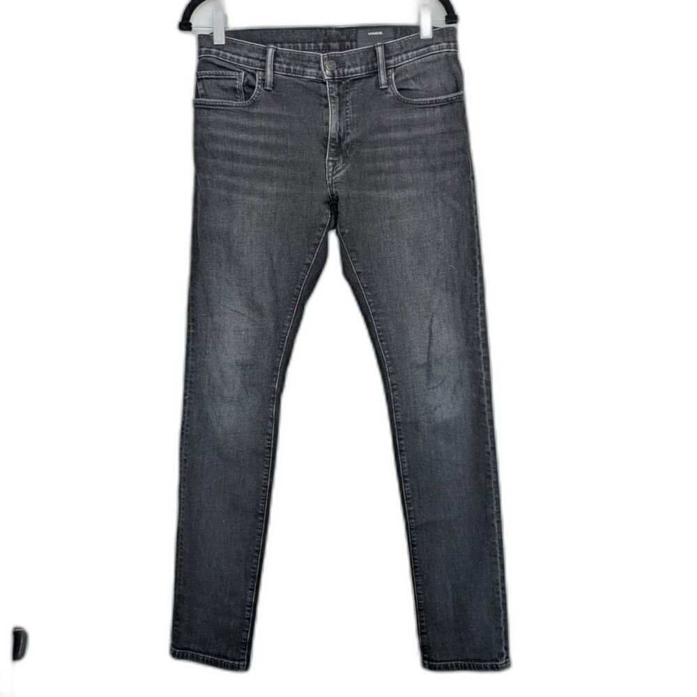 Vince Men's DM04 Mid Rise Gray Relaxed Slim Fit Jeans Sz 31 Moto Made in USA